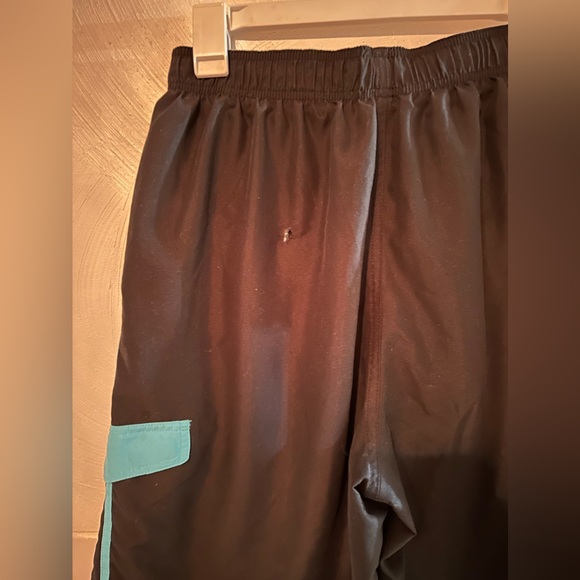 Nike Classic Black Blue Performance Lined Drawstring Swim Shorts Men's Sz L - Picture 4 of 5